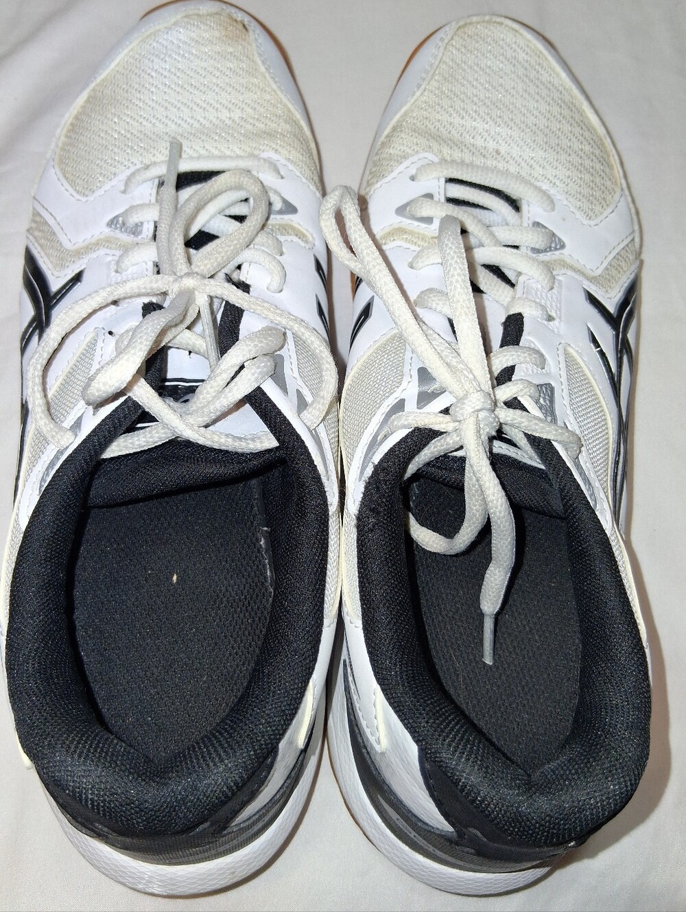 Asics Gel-Rocket White Black Court Shoes Women's 8.5 Sporty Athleisure Active - Picture 13 of 14
